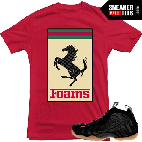 gucci foams sole|nike foamposite gucci shirts.